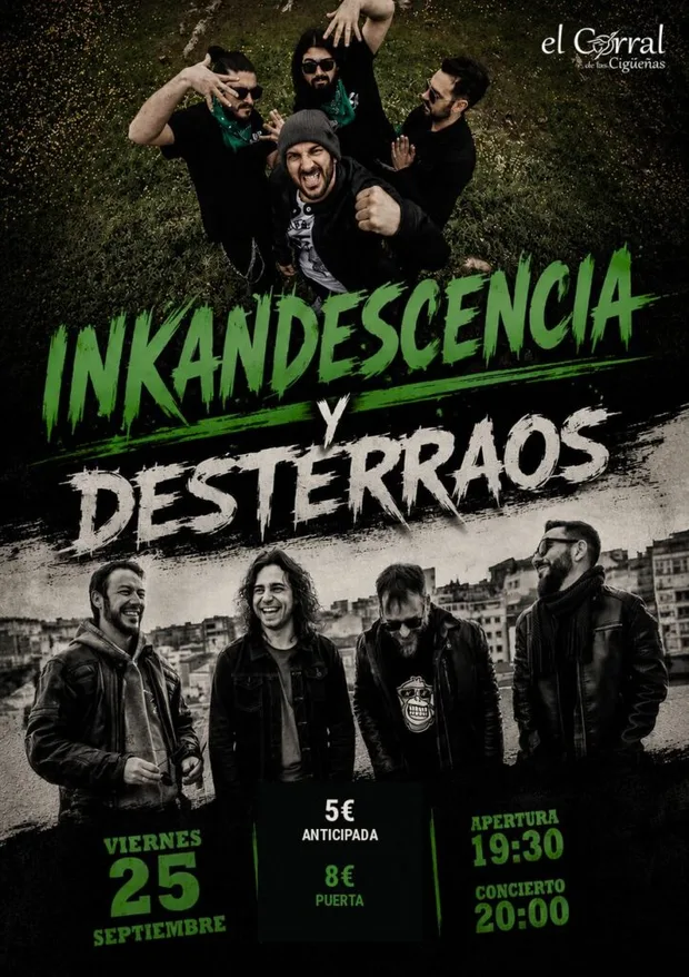 Cartel de Inkandescencia y Desterraos