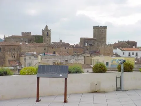 Cartel de Mirador de la Plaza del Obispo Galarza